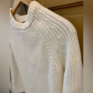 Quince 100% organic cotton fisherman crew knit sweater